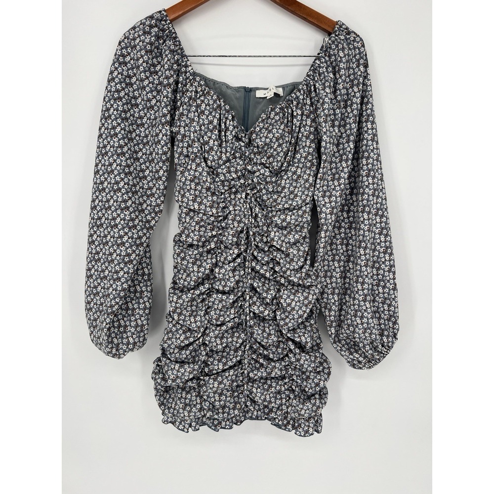 Mable Alaina Mini Dress‎ Blue Floral Size S
